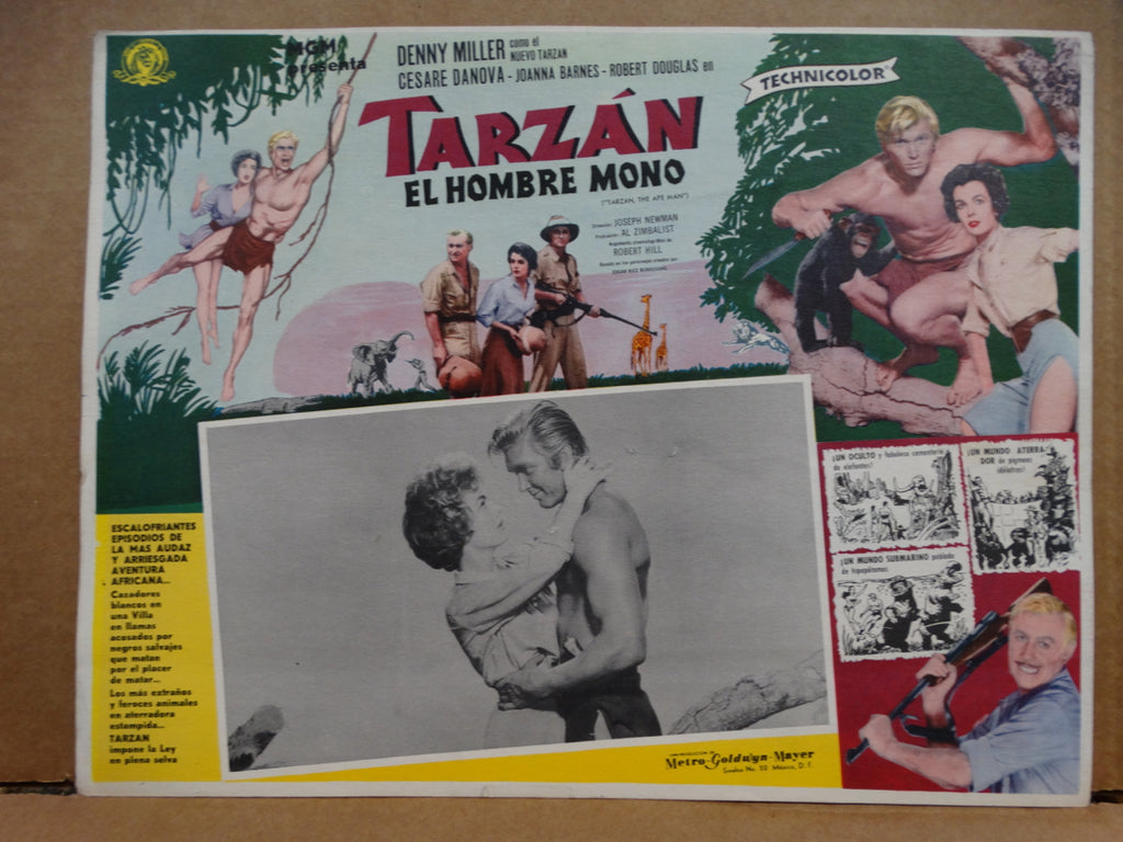 TARZAN, THE APE MAN (Tarzan el Hombre Mono) Lobby Card 1959