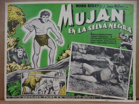 THE CALL OF THE SAVAGE (Mujan en La Selva Negra) 1935 Lobby Card