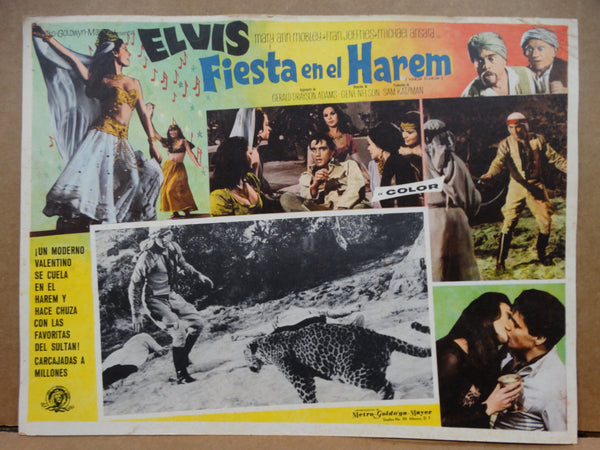 Harum Scarum 1965 (Fiesta en el Harem) Lobby Cards, set of 5