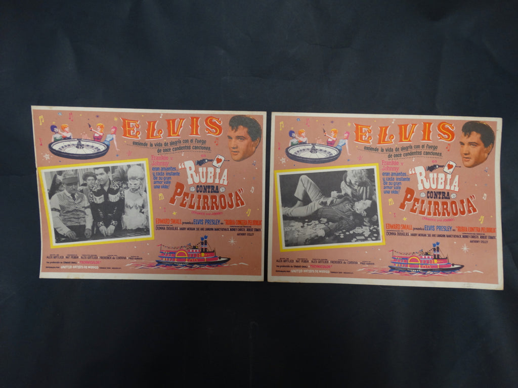 Frankie and Johnny 1966 (Rubia contra Pelirroja) Lobby Cards, set of 2