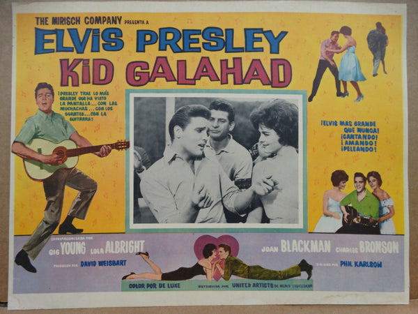 Kid Galahad 1962 (Kid Galahad) Lobby Cards, Set of 6