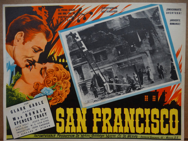 San Francisco (San Francisco) Lobby Cards, Set of 3