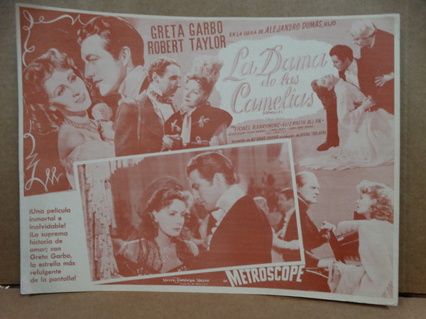 Camille 1936 (La Dama de las Camelias) Lobby Cards, Set of 8