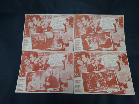 Camille 1936 (La Dama de las Camelias) Lobby Cards, Set of 8