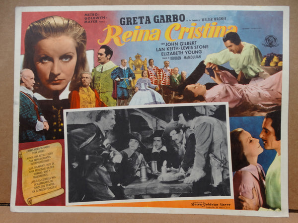 Queen Christina (Reina Cristina) Lobby Cards, Set of 5