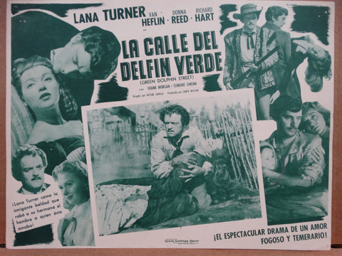 Green Dolphin Street 1947 (La Calle del Delfin Verde) Lobby Card