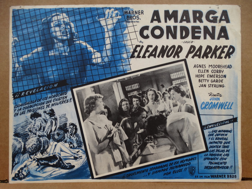 Caged 1950 (Amarga Condena) Lobby Card