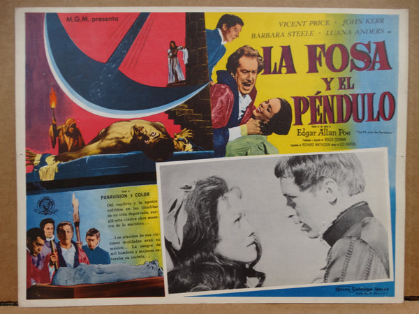 THE PIT AND THE PENDULUM 1961 (La Fosa y el Pendulo) Lobby Card