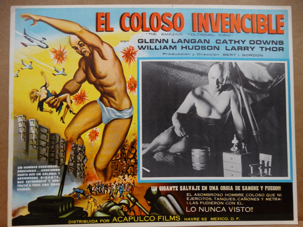 THE AMAZING COLOSSAL MAN 1957 (El Coloso Invecible) lobby card