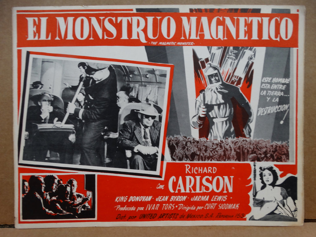 THE MAGNETIC MONSTER 1953 (El Monstruo Magnetico) Lobby Card