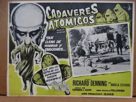 CREATURE WITH THE ATOM BRAIN 1955 (Cadaveres Atomicos) Lobby Card