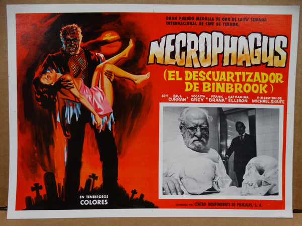 NECROPHAGUS aka THE BUTCHER OF BINBROOK 1971 Lobby Card