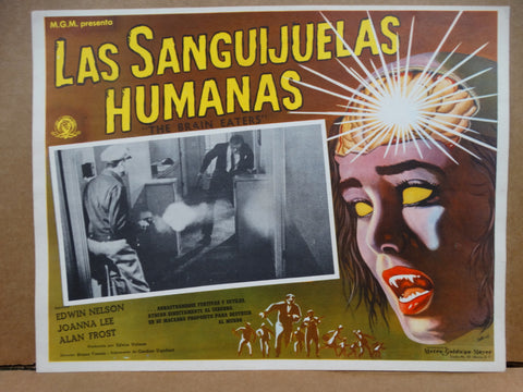 THE BRAIN EATERS 1958 (Las Sanguijuelas Humanas) Lobby Card