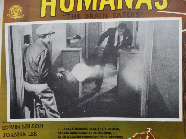 THE BRAIN EATERS 1958 (Las Sanguijuelas Humanas) Lobby Card