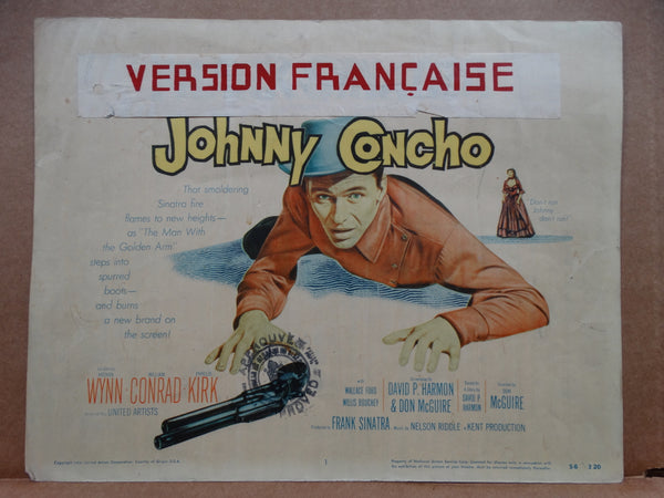 Johnny Concho Lobby Cards 1956 - Set of 8