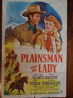 Movie Theatre Poster PLAINSMAN AND THE LADY