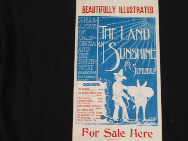 Land of Sunshine Poster: Man with Donkey