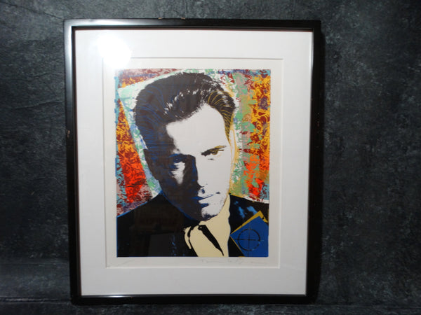 Richard Duardo /Jim Evans joint portrait of Humphrey Bogart Serigraph 1985-89 AP1188