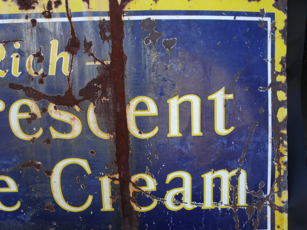 Crescent Factory Ice Cream Porcelain Enamel Sign AP1191