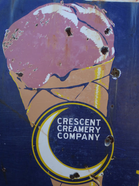 Crescent Factory Ice Cream Porcelain Enamel Sign AP1191