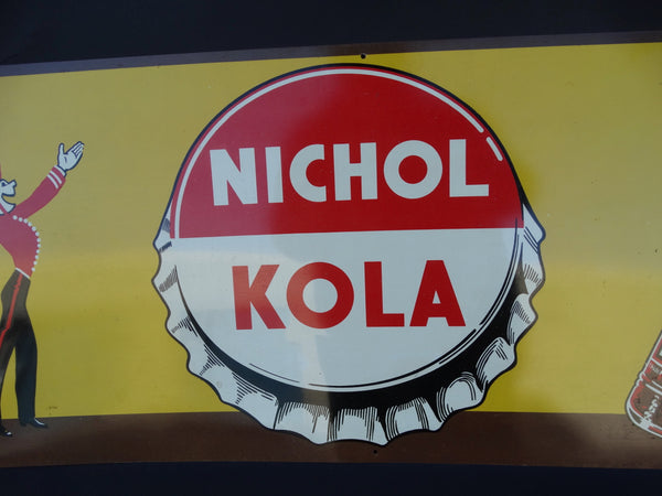 Vintage Nichol Cola Horizontal Sign 1940s