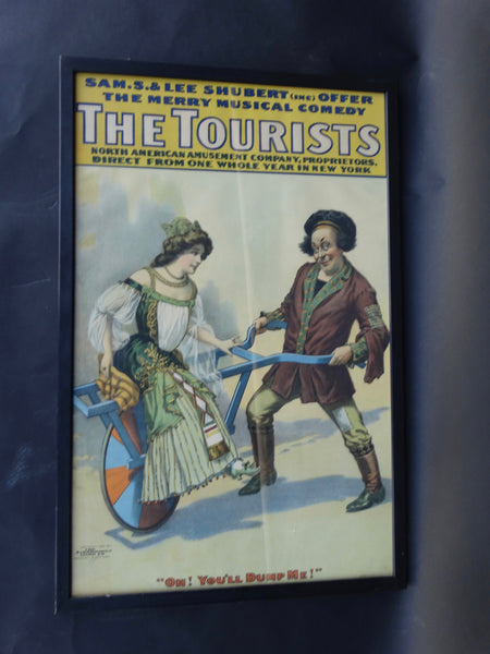 Vintage Theatrical Poster -The Tourists 1906