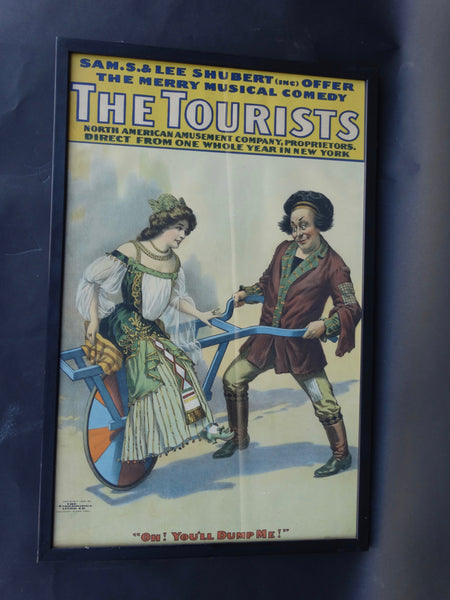 Vintage Theatrical Poster -The Tourists 1906