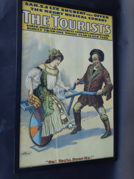 Vintage Theatrical Poster -The Tourists 1906