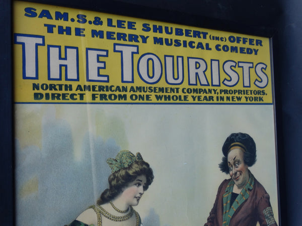 Vintage Theatrical Poster -The Tourists 1906