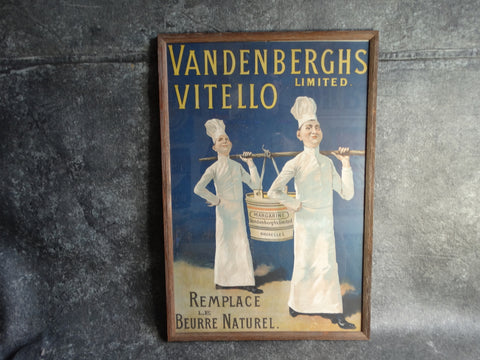 Vandenberghs Vitello Limited Margarine Advertising Poster c 1905