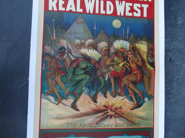 Buffalo Ranch Real Wild West Show Poster AP1212