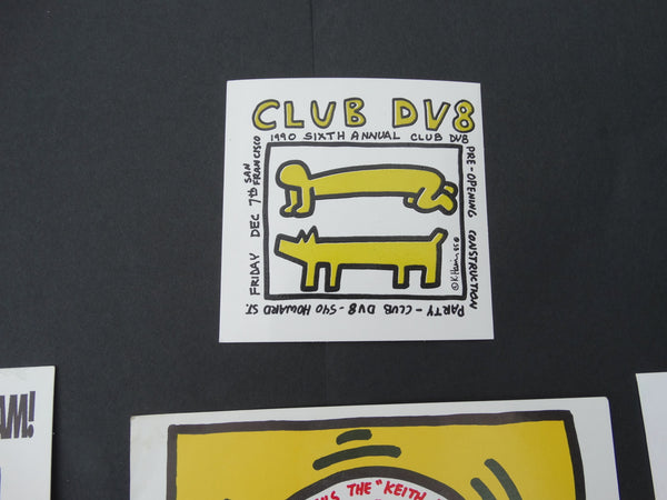 Group of Keith Haring Custom Designed DV8 Club Ephemera - AP1240