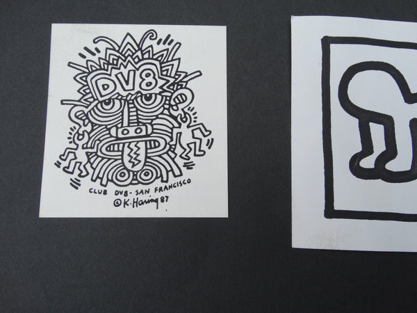 Group of Keith Haring Custom Designed DV8 Club Ephemera - AP1240