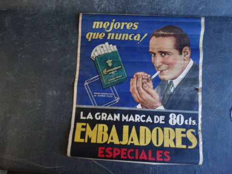 Embajadores Especiales Mexican Cigarette Advertising Poster AP1255