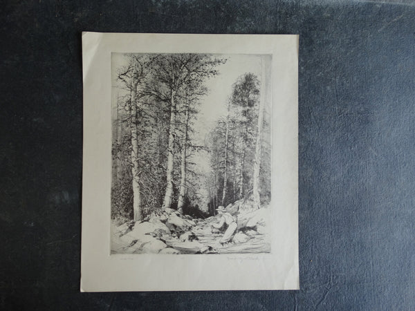 Mildred Bryant Brooks - South Fork - Etching AP1263