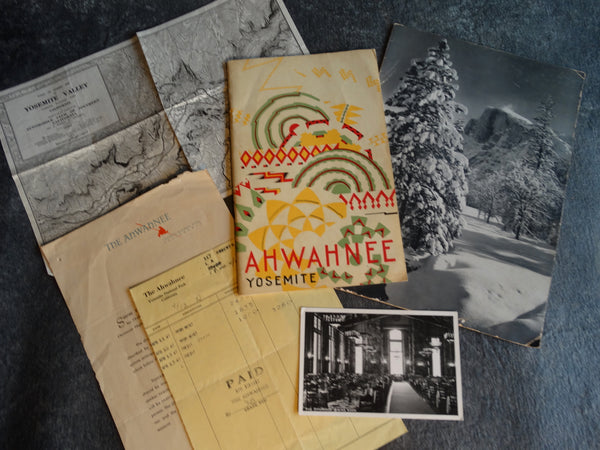 Awahnee Lodge Yosemite Ephemera Collection c 1942 AP1275