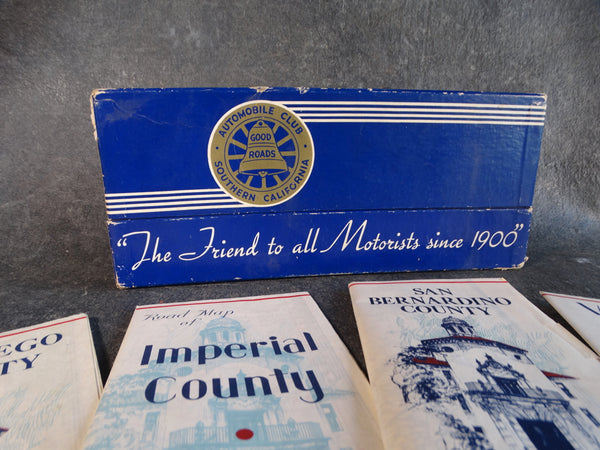 Automobile Club of Southern California Box of County Maps 1943 - 1947 AP1311