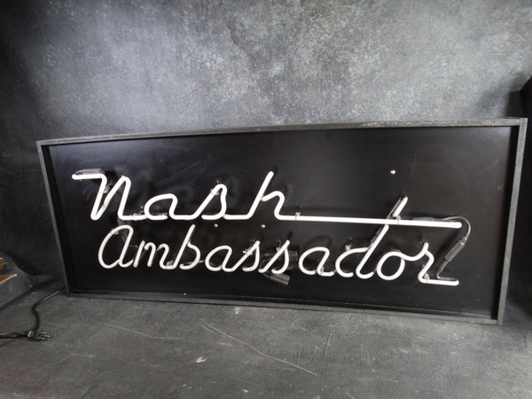 Nash Ambassador Original Neon Sign in Custom Mount 1953-55 AP1312