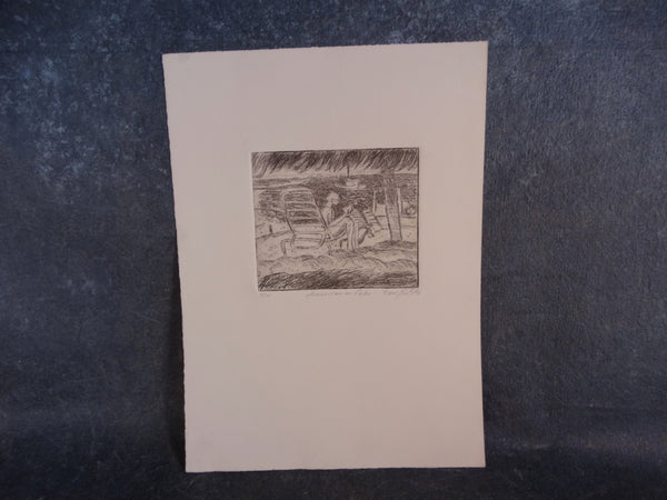 Edward Sotello - American in Cabo  -  Etching AP1337