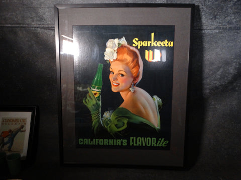 Sparkeeta Up Original Advertising Poster c1939 AP1351