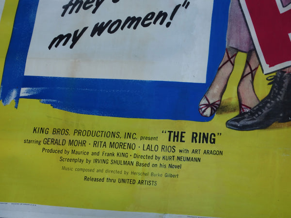 Original Exhibition Six-Sheet Poster for The Ring (1952) Starring Rita Moreno AP1357