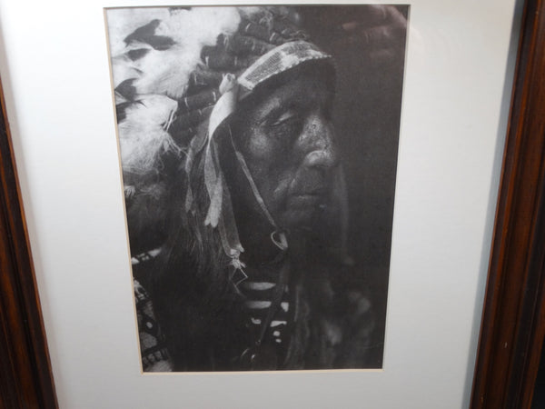 Black & White Photograph of an Indian Chief  AP1361