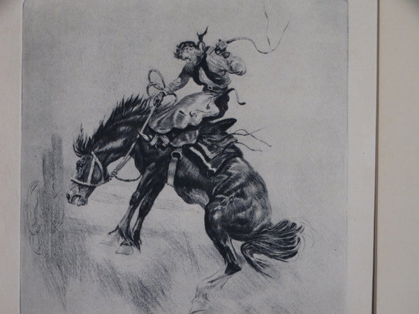 Reinhold Palenske (1884-1954) etching - The Outlaw - Artist Proof AP1364