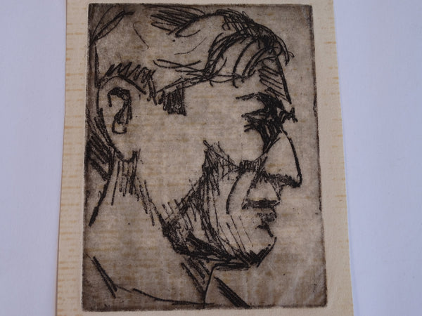 Marie Cofalka - Profile of a Man - Etching AP1399