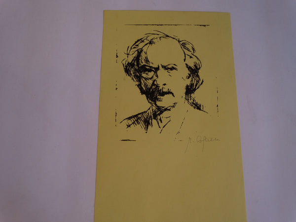 Marie Cofalka lithograph - Mark Twain AP1401