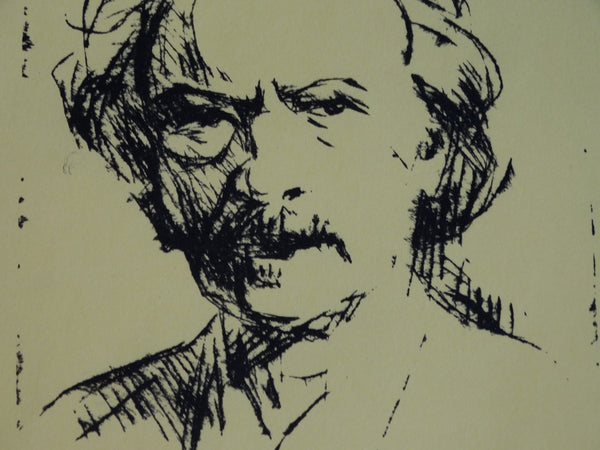 Marie Cofalka lithograph - Mark Twain AP1401