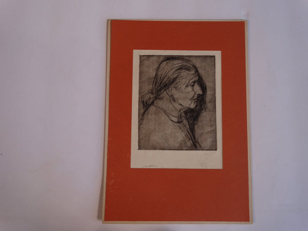 Marie Cofalka - Portrait of an Old Woman - Etching AP1406