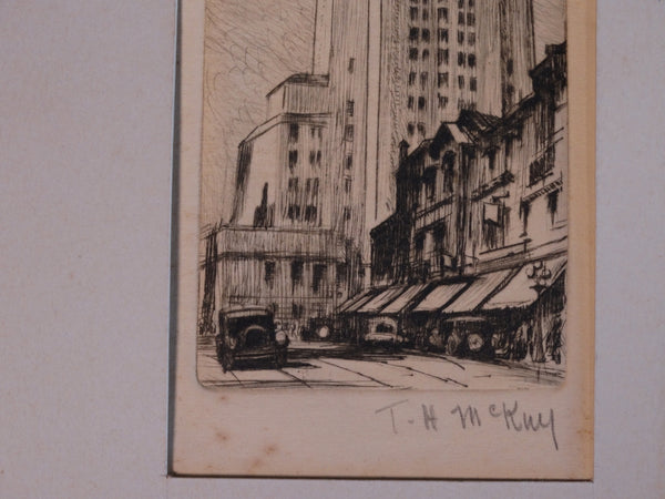 Thomas Hill McKay (1875-1941) City Hall, Los Angeles - Etching AP1426