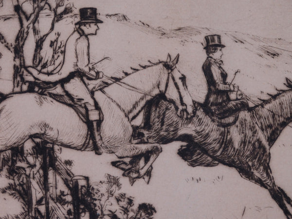 Thomas Hill McKay (1875-1941)Fox Hunt - Etching AP1427