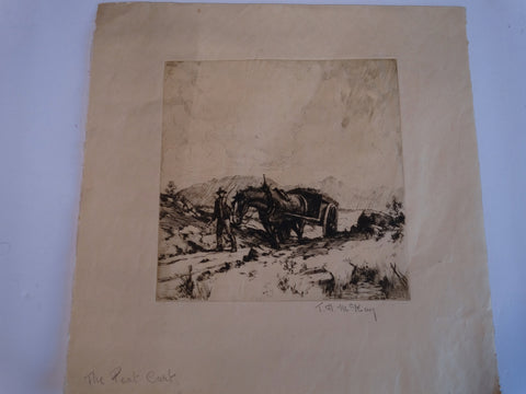 Thomas Hill McKay - The Peat Cart - Etching AP1435